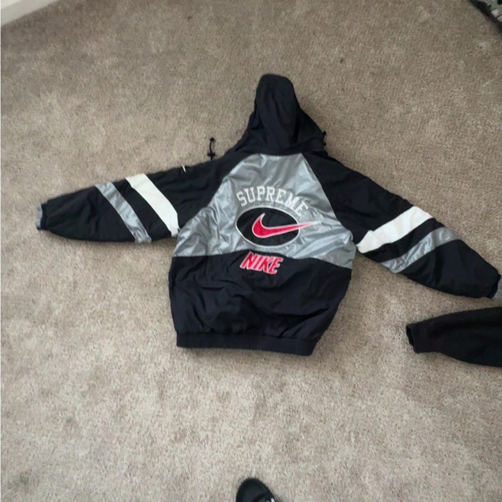 Supreme Black and Silver Jacket